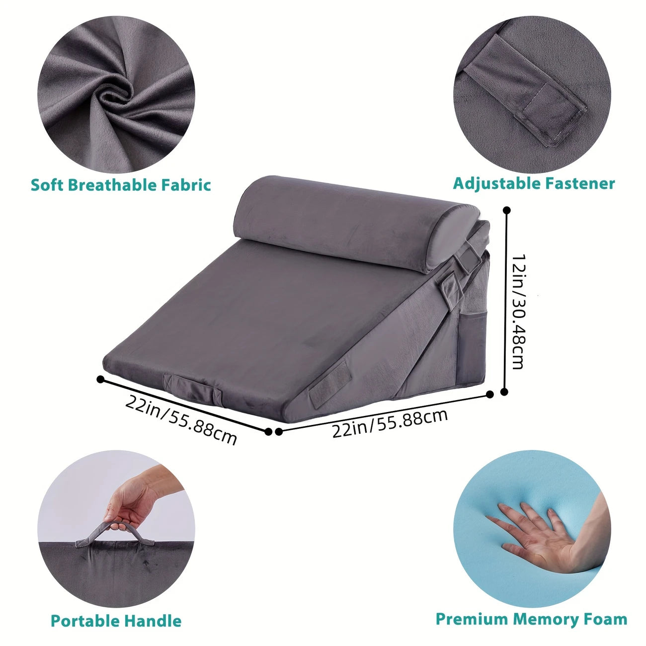 3pcs Bed Wedge Pillow Set (Pre-Order)