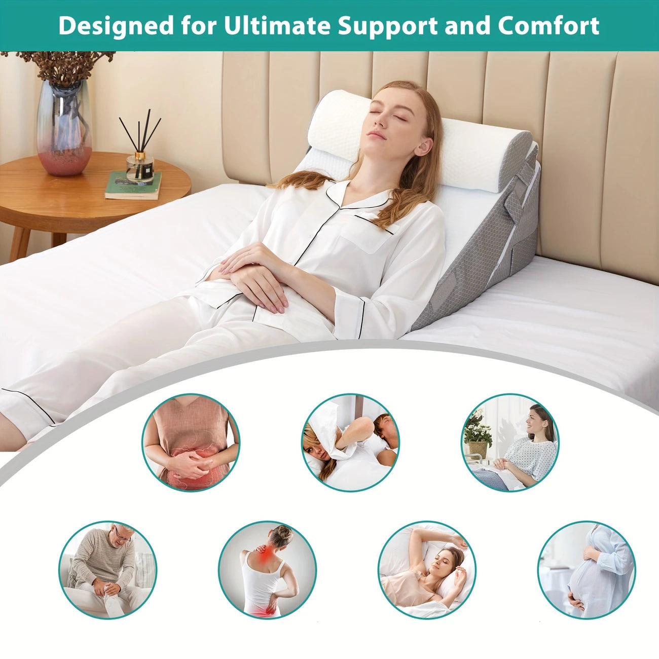 3pcs Bed Wedge Pillow Set (Pre-Order)