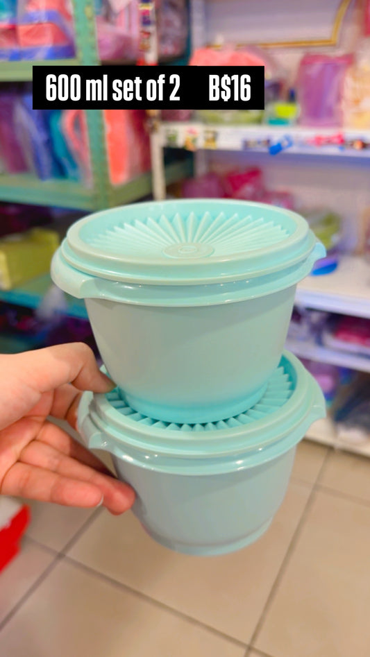 Light blue 600 ml Servalier bowl set of 2 (Instock)