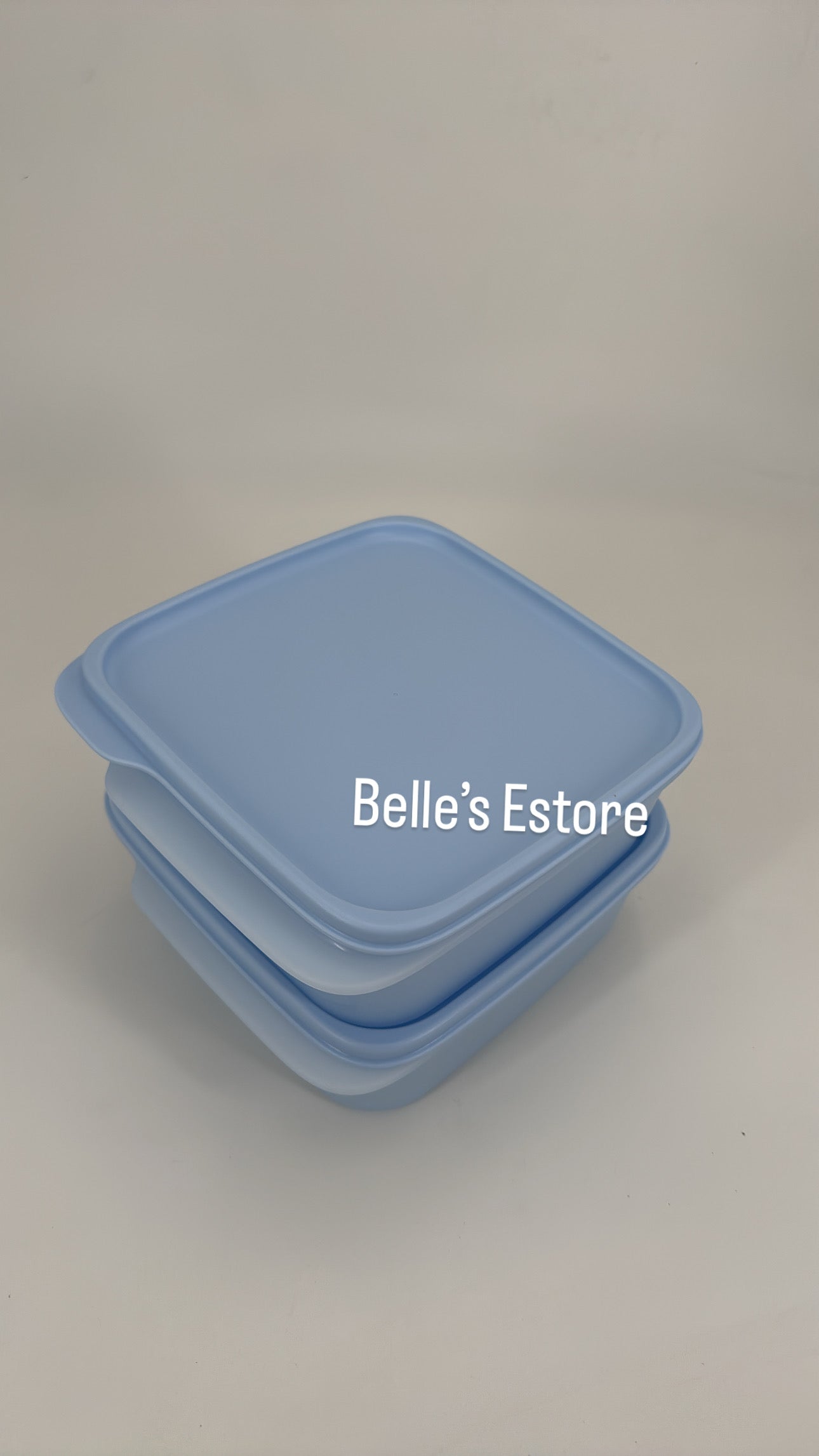 1.1L blue modular square set of 2 (Instock)