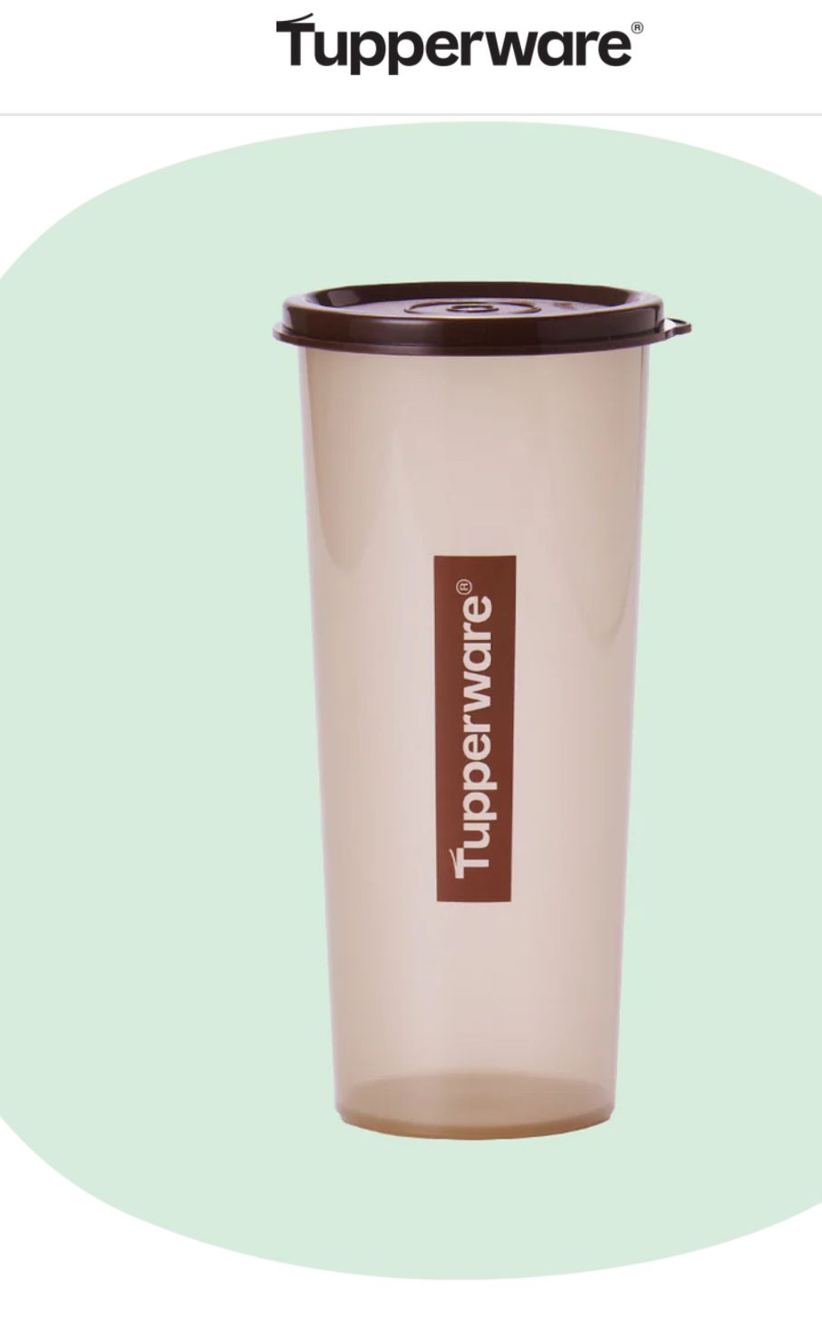 470 ml blue or brown printed Tupperware tumbler