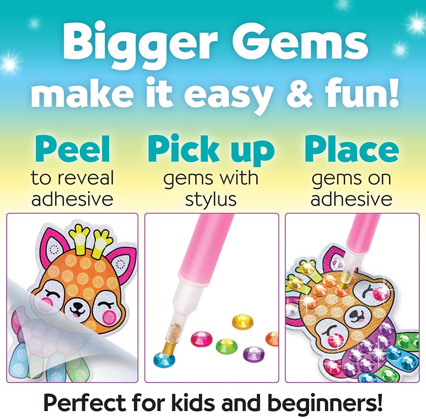 Creativity for Kids Big Gem Diamond Painting Kit - WOODLAND