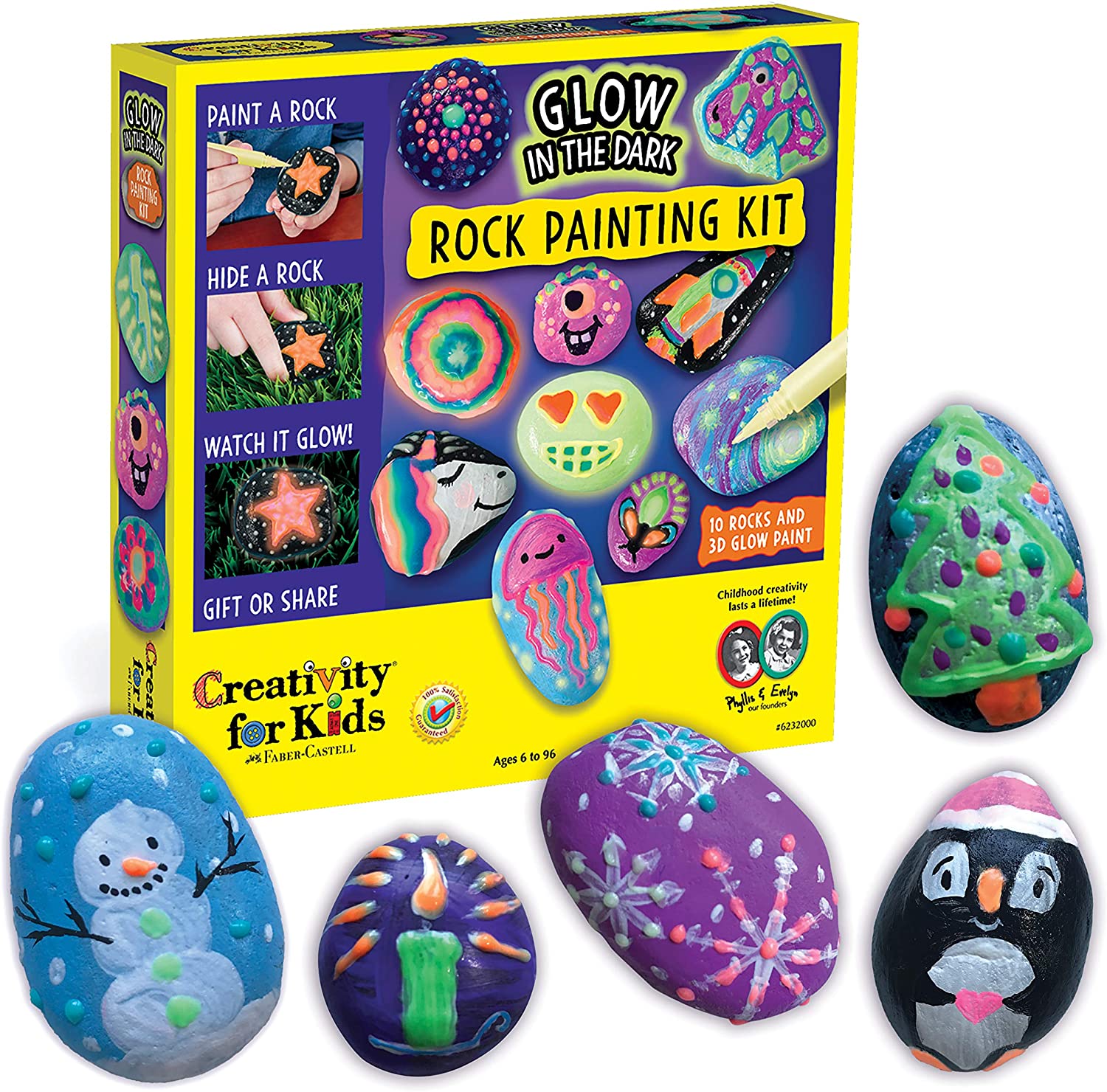 Creativity for Kids Glow In The Dark Rock Painting Kit – Belle's