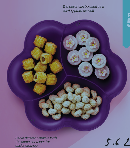 Triple Snack Bowl 5.6L (Instock)