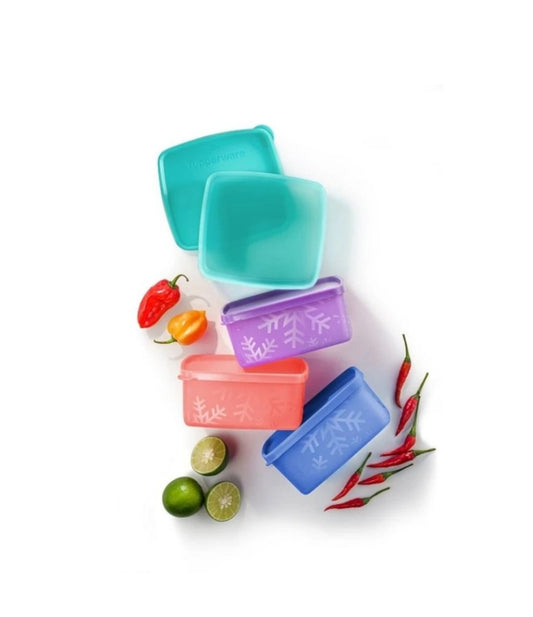 Snowflake Square Round (4) 400ml (Instock)