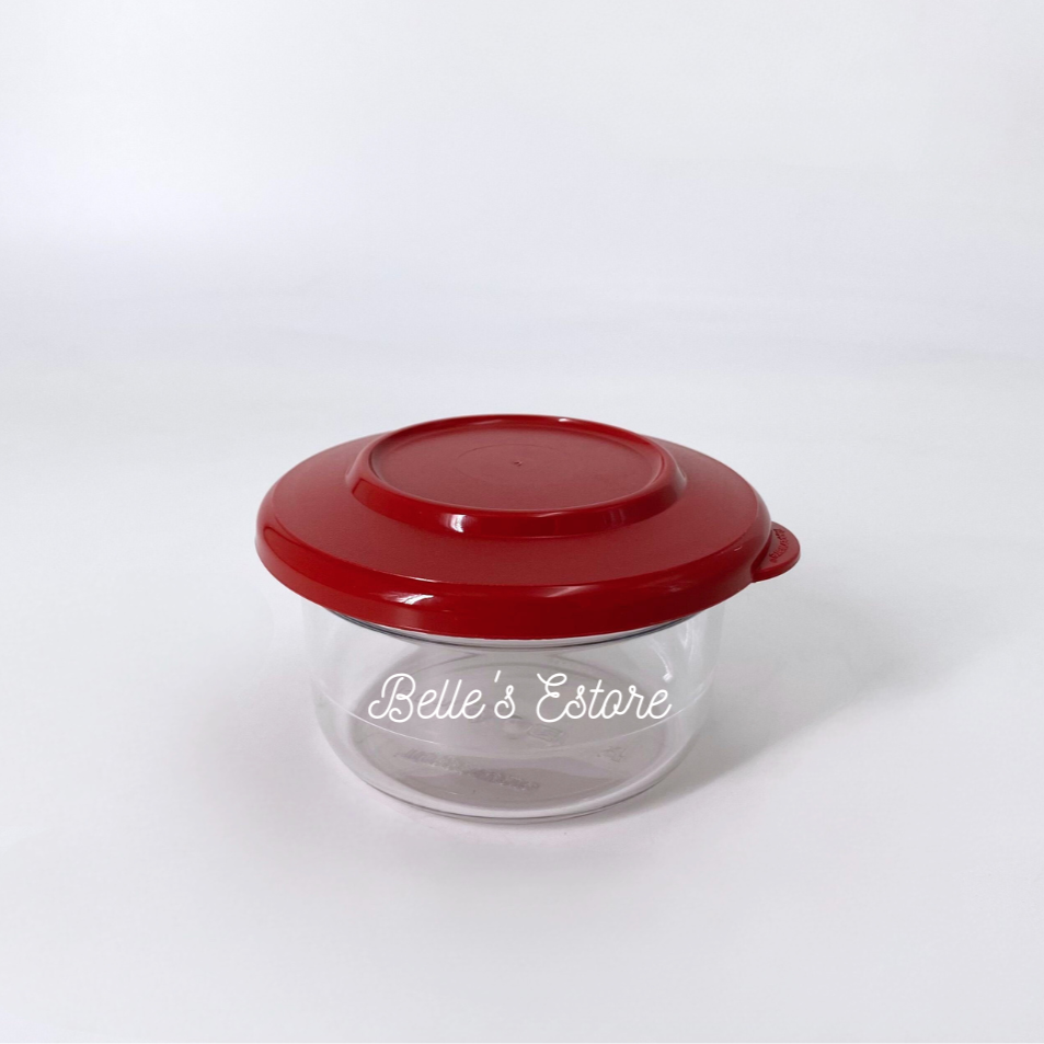 Red Round Glass 180ml (Instock)