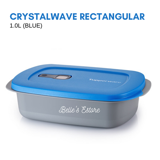 CrystalWave Rectangular Blue/Green/Grey 1.0L (Instock)