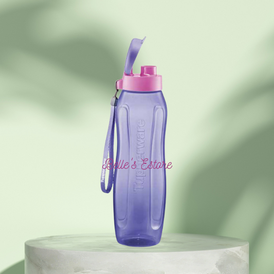 Slim Eco Bottle 1L with Flipcap/Straw (Instock)