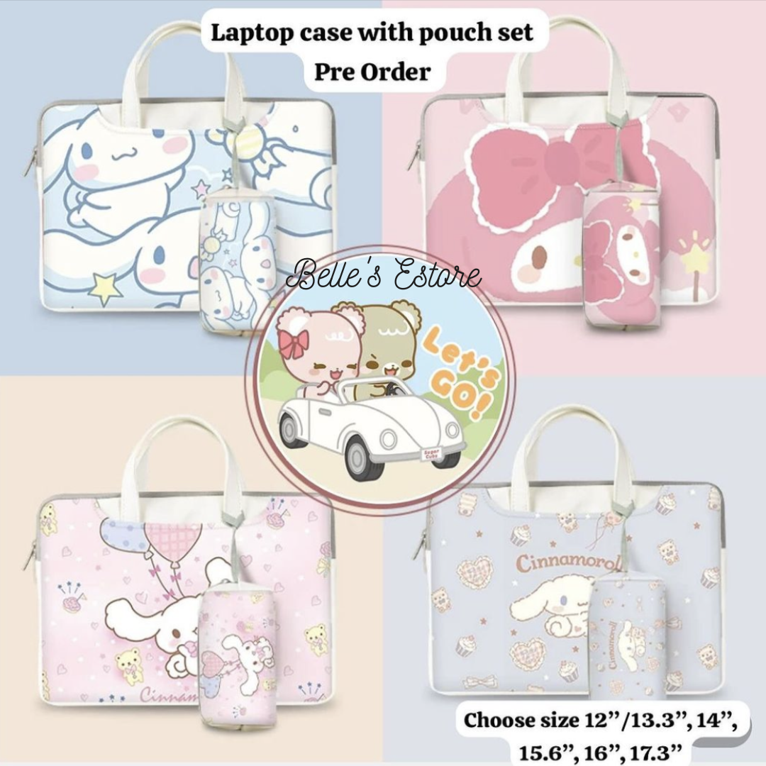 Laptop Case with Pouch Set Series 1 (Pre-Order)