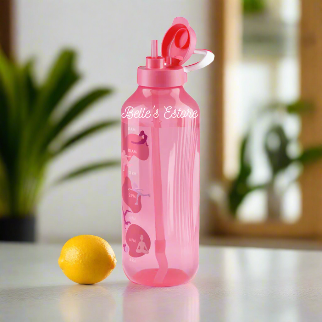 AquaVibe 2L Pink with Handle & Straw (Instock)