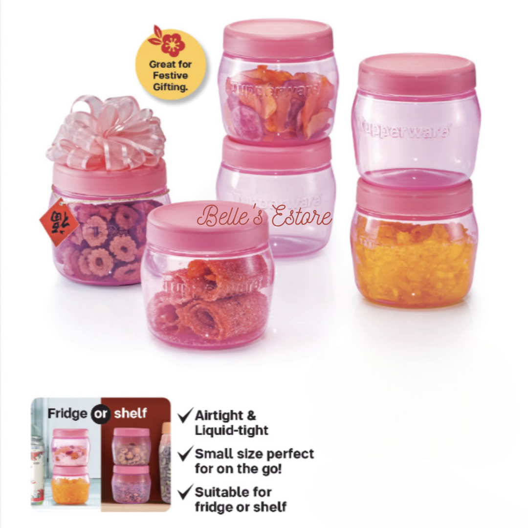 Universal Jar Pink 325ml Set of 3 (Instock)