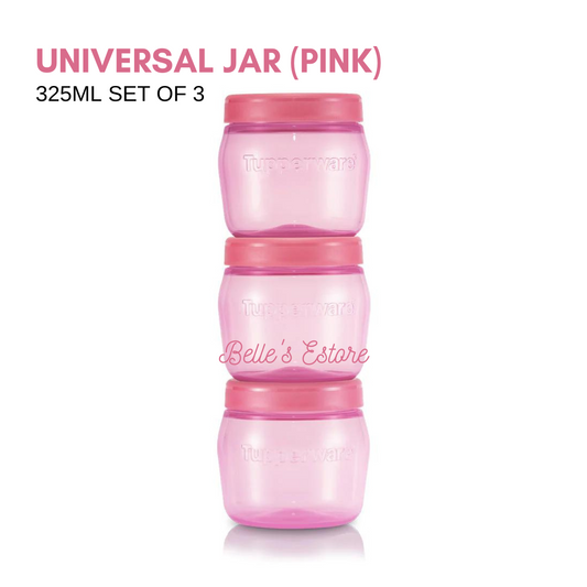 Universal Jar Pink 325ml Set of 3 (Instock)