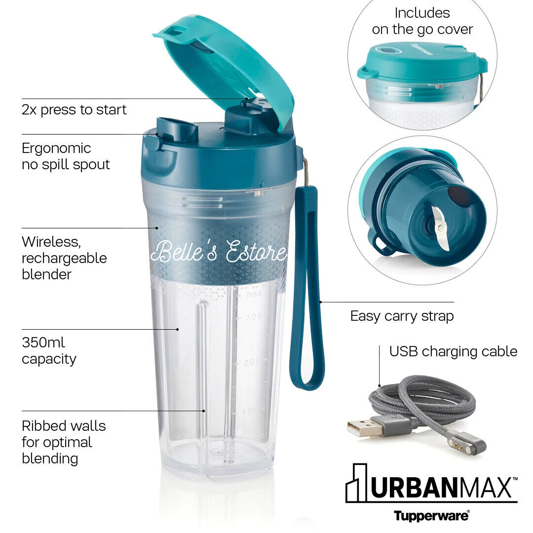 Portable Blender 350ml Pink/Blue (Pre-Order)