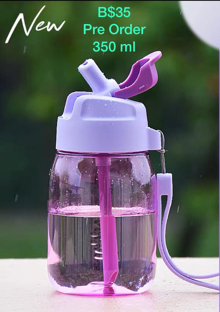 Mini H2go Tumbler with Straw 350ml Purple or Pink (Pre-Order)