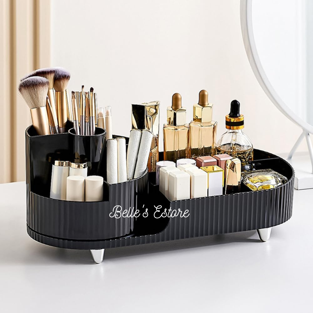 Versatile Makeup Organizer with 360-degree Rotatable Brush Holder (Pre-Order)