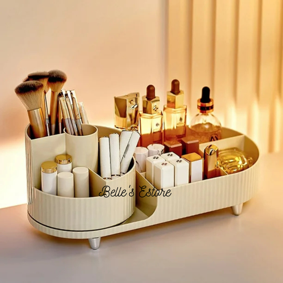 Versatile Makeup Organizer with 360-degree Rotatable Brush Holder (Pre-Order)