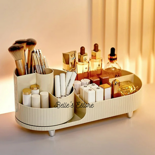 Versatile Makeup Organizer with 360-degree Rotatable Brush Holder (Pre-Order)