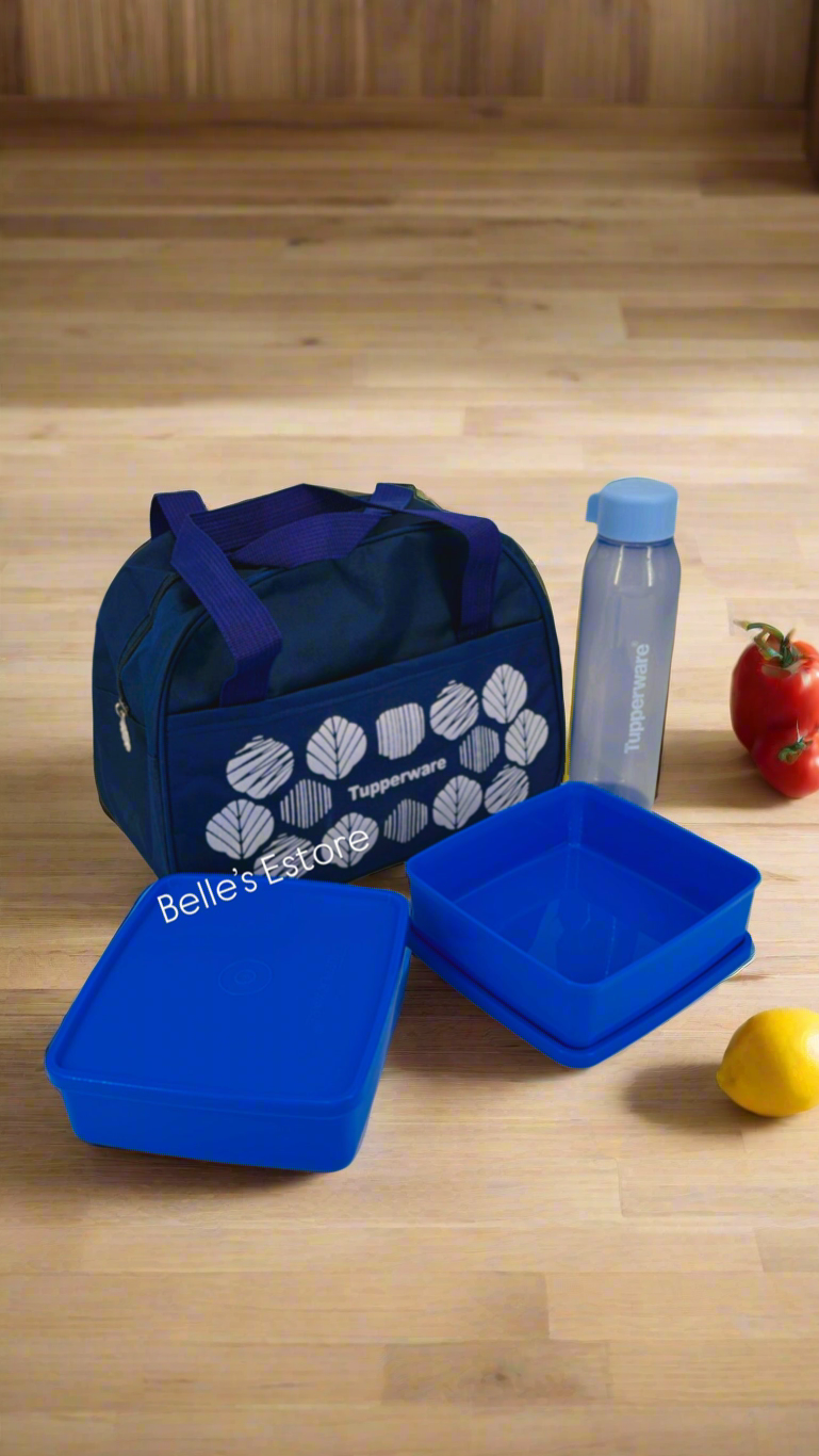 Blue Delight Lunch Bag Set (Instock)