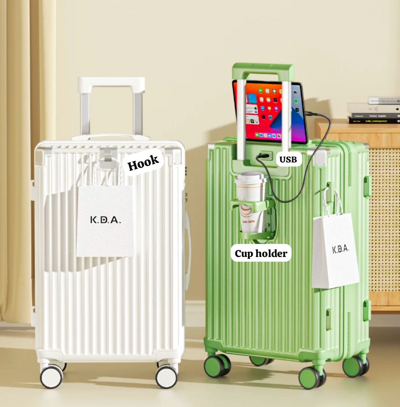 Luggage Travel with Additional features option (Pre-Order)