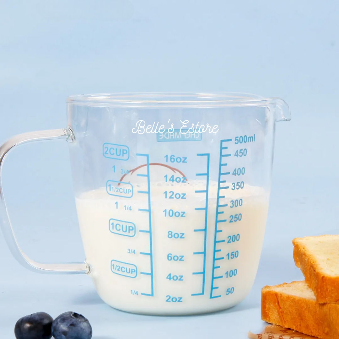 Cinnamoroll Glass Measuring Cup 500ml (Pre-Order)