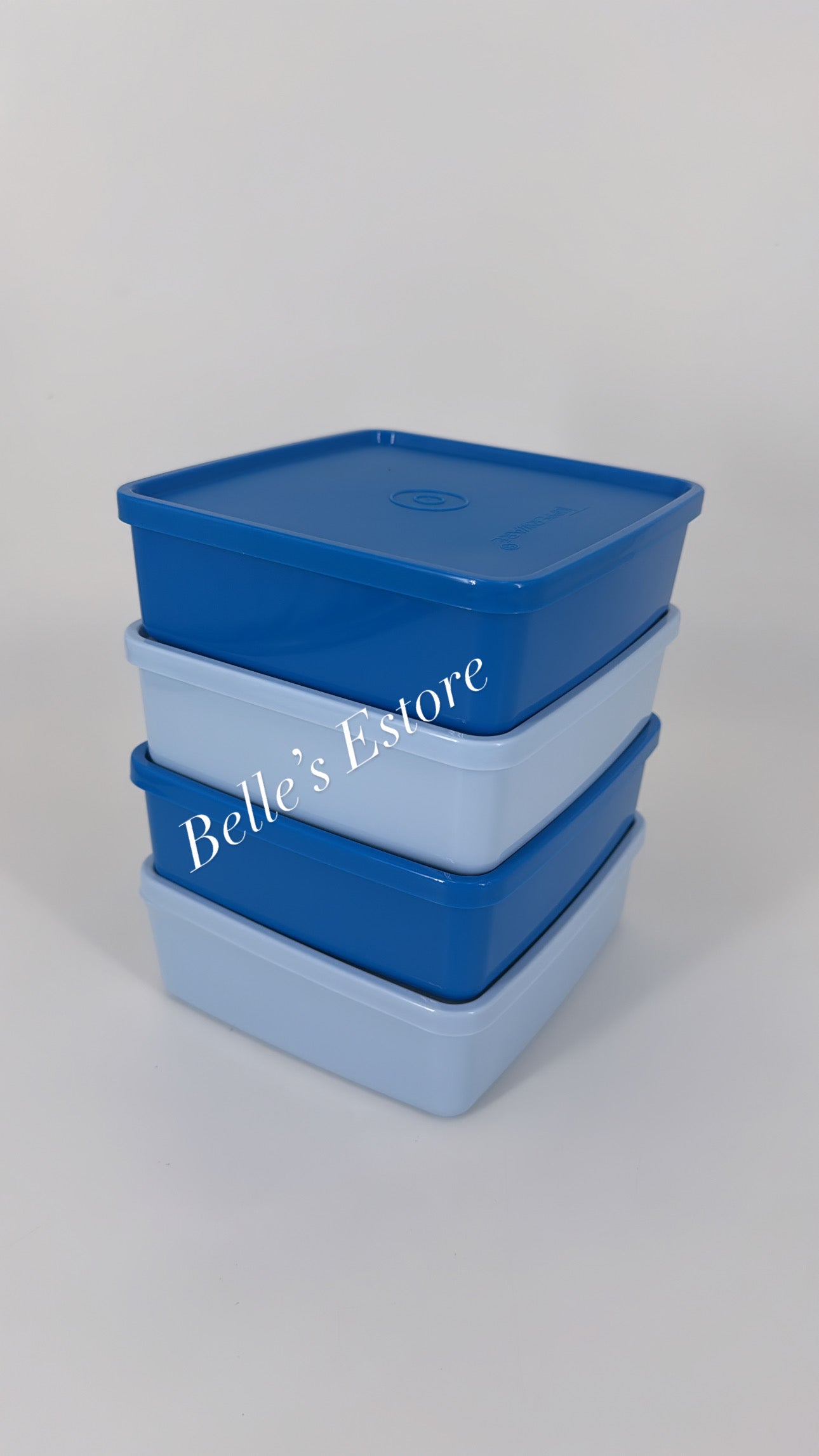 Blue Large Square away 630 ml Set of 4 (Instock)