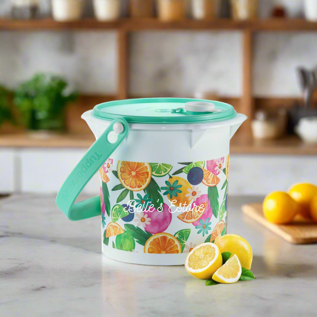 Jumbo Canister 5L with Cariolier & Pour Seal Turquoise (Instock)