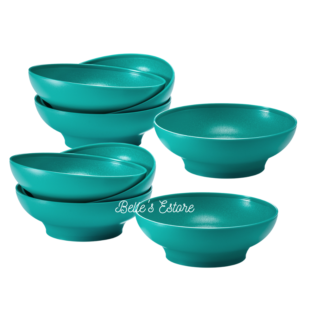 Gourmet Blossom Bowl 600ml Set of 4 Turquoise (Instock)