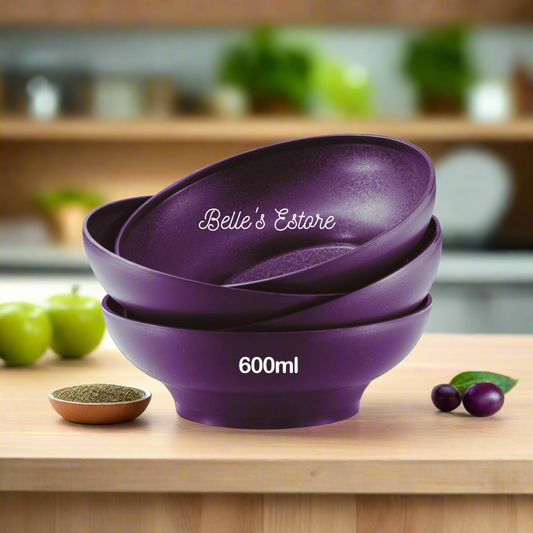 Microwaveable Blossom Purple Royale Bowl Set of 4 (Instock)