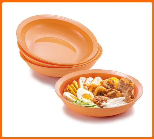 Orange Plate O Bowl 700ml Set of 4 (Instock)