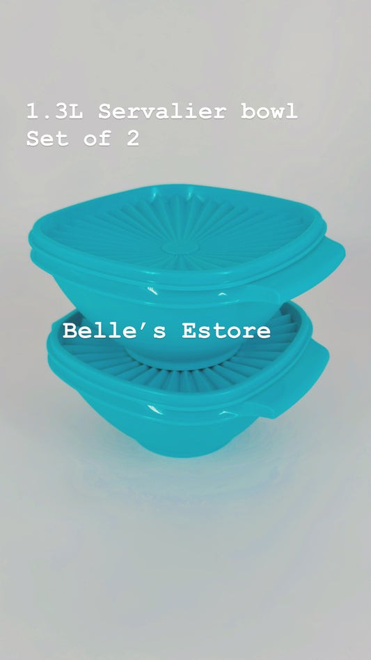 Servalier blue bowl set of 2 (Instock)
