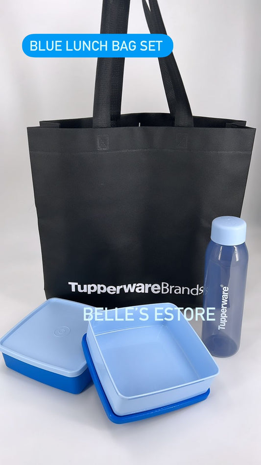 Blue Lunch Bag Set (Instock)