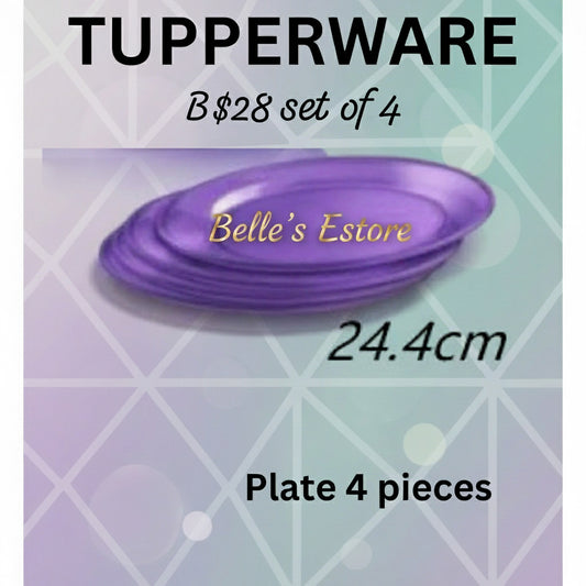 Purple Domino Plates set of 4 (Instock)