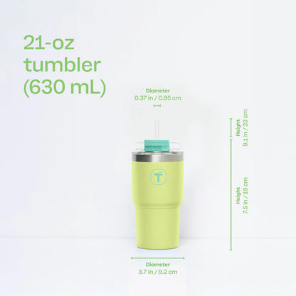 Tupperware Big T Tumbler Green/Blue 630 ml (Instock)