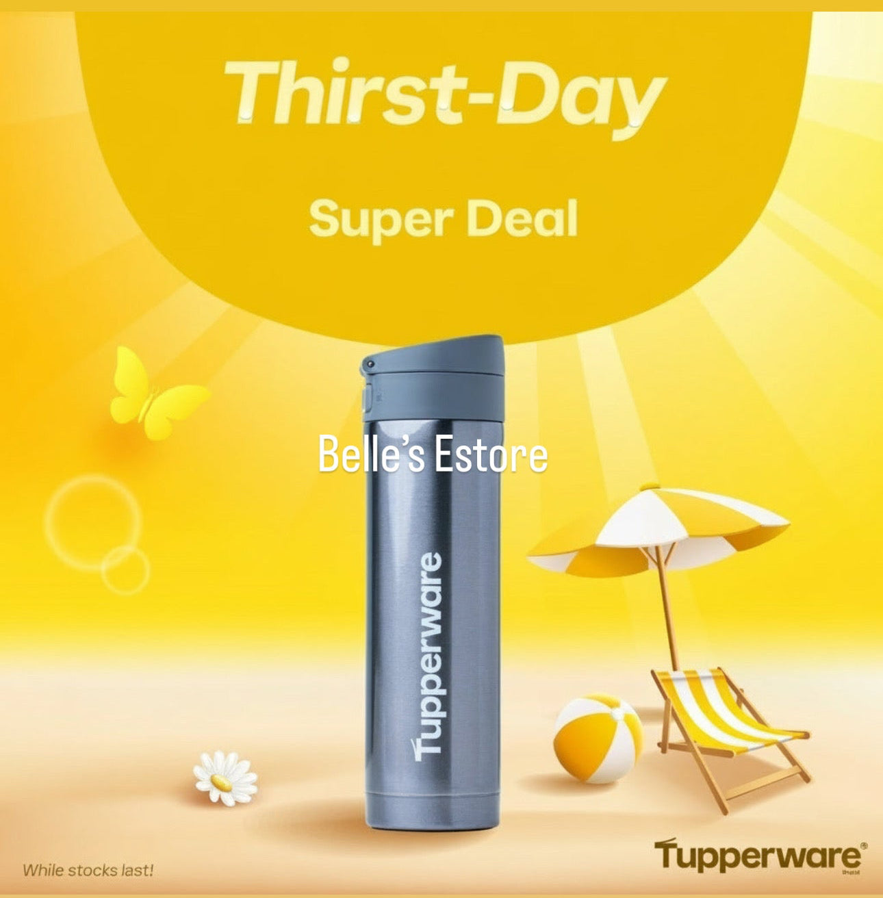 Thermal Flask Grey (Instock)