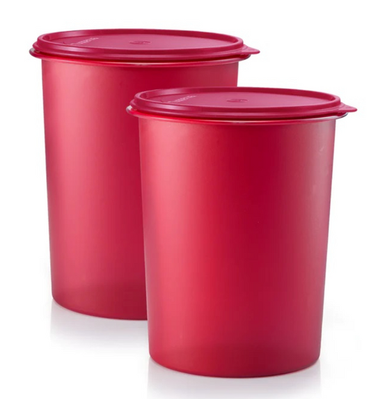 10L Tupperware Red Tall Canister (Instock)