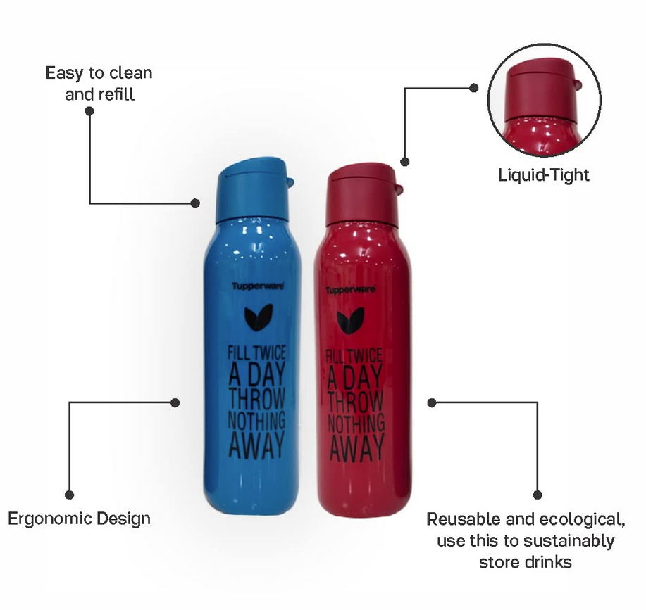 CNC Bottle Fill Twice Flipcap 750ml Set of 2 (Instock)