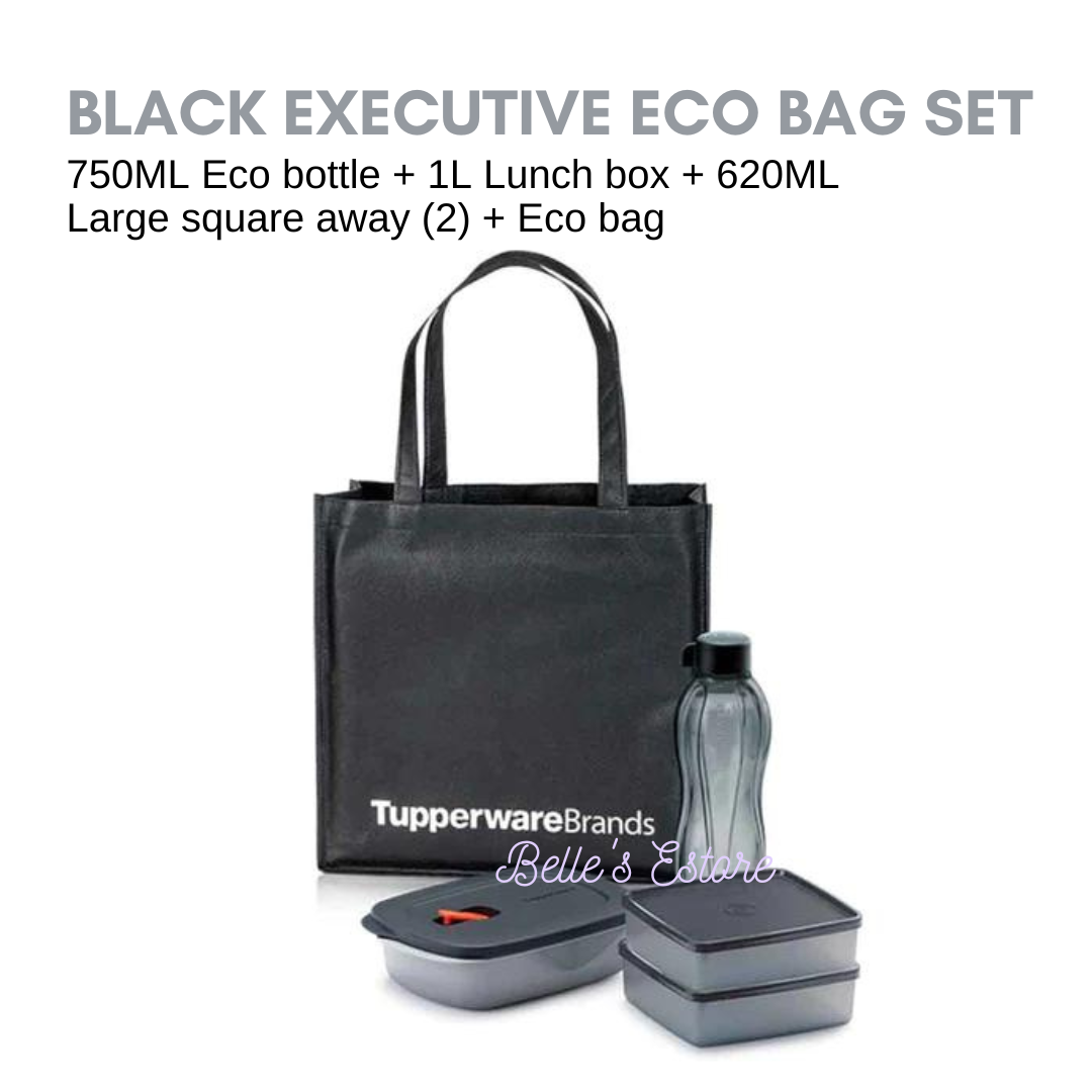 Black Executive Eco Bag Set (Instock)