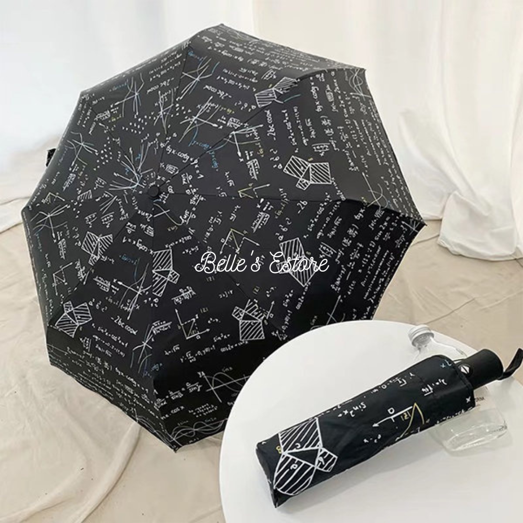 Automatic Foldable Umbrella Printed Mathematics Series (Pre-Order)