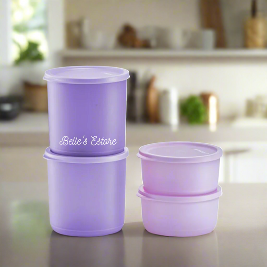 Cubix Round Medium Set of 4 Purple (Instock)