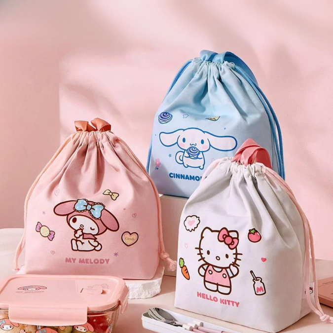 Sanrio Drawstring Insulated Lunch Bag (Pre-Order)