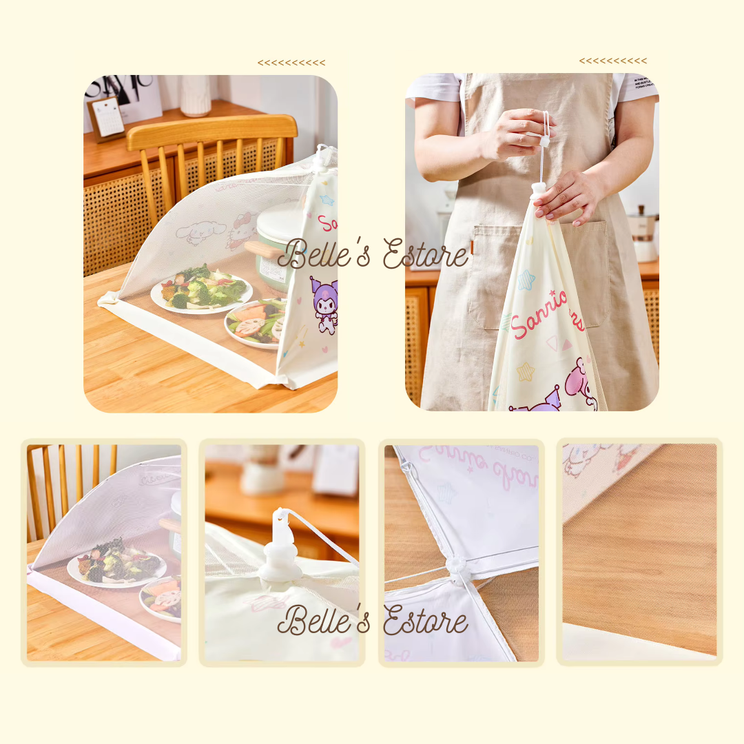 Sanrio Food Cover Net Pink/Yellow (Pre-Order)