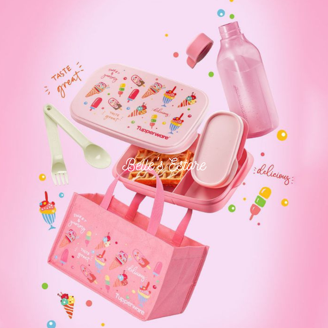 Foodie Buddy Ice Cream Lunch Bag Set (Instock)