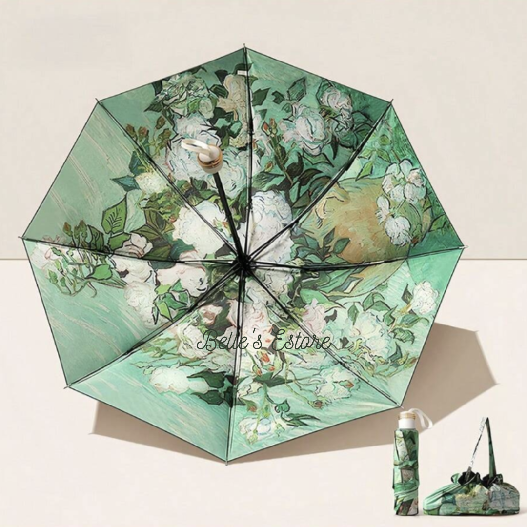 Garden Flowers Foldable Umbrella (Pre-Order)