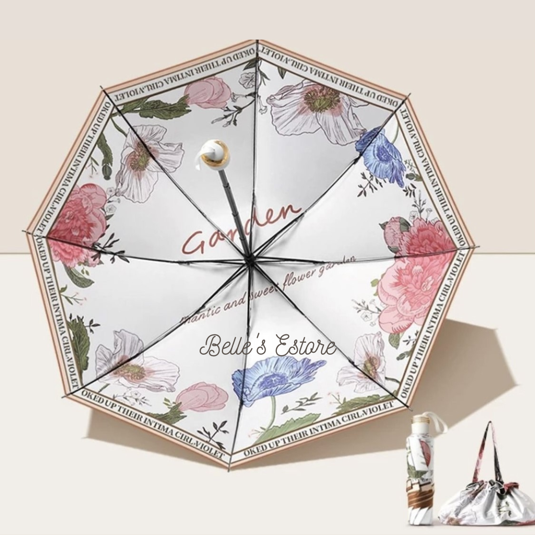 Garden Flowers Foldable Umbrella (Pre-Order)