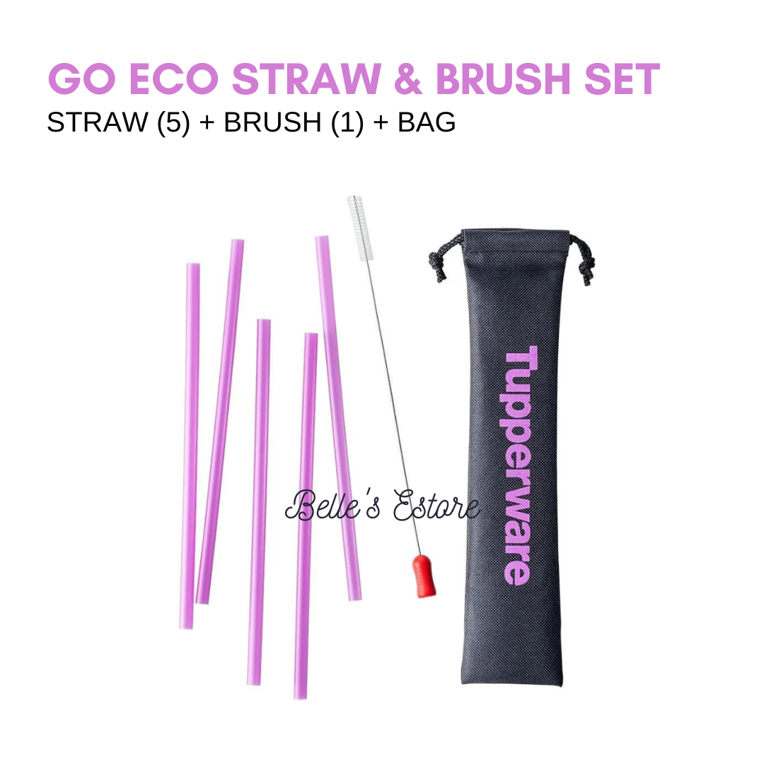 Purple Go Eco Straw & Brush Set (Instock)