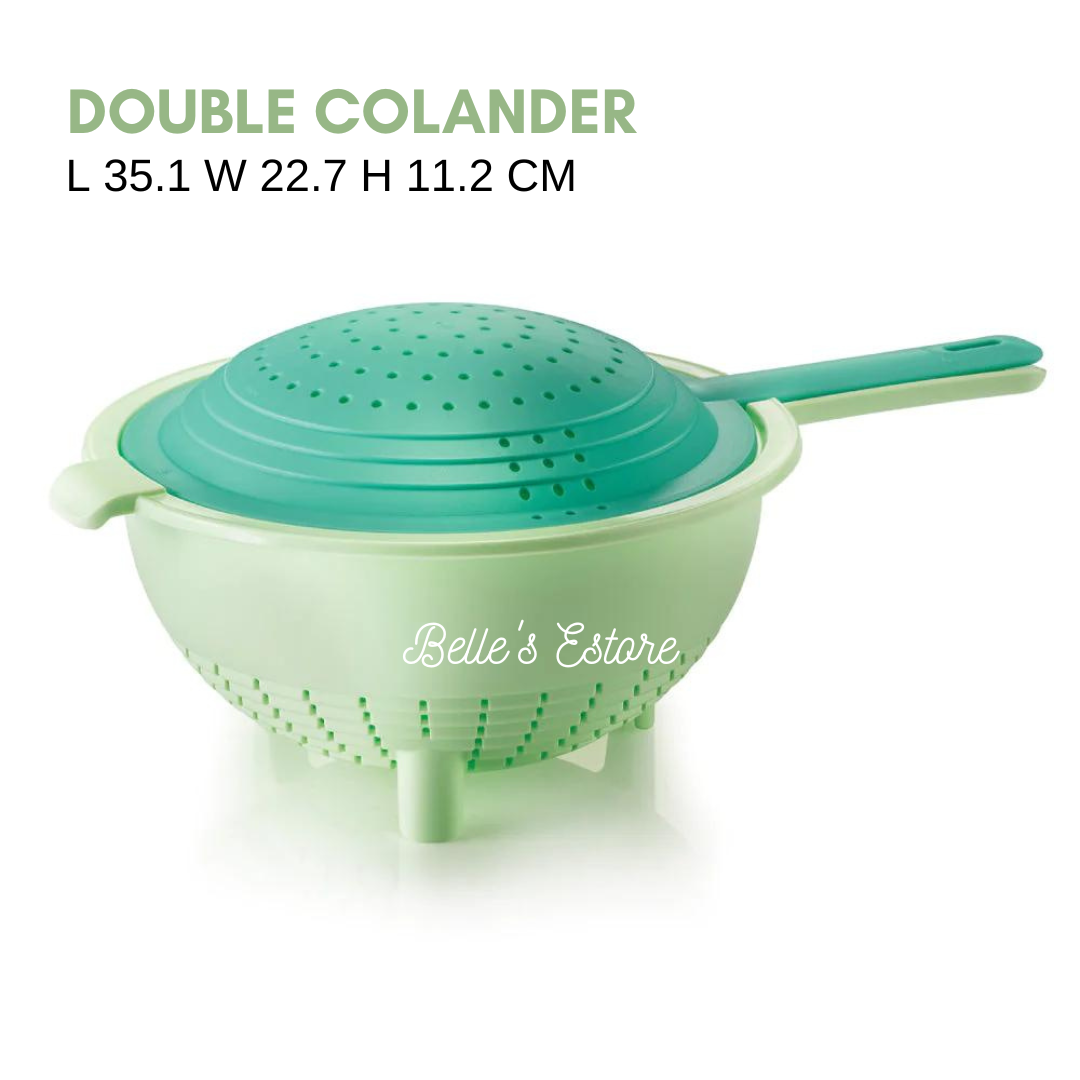 Green Double Colander (Instock)