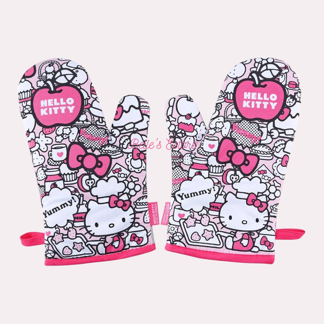 Hello Kitty 2 Pieces Oven Mitt (Pre-Order)