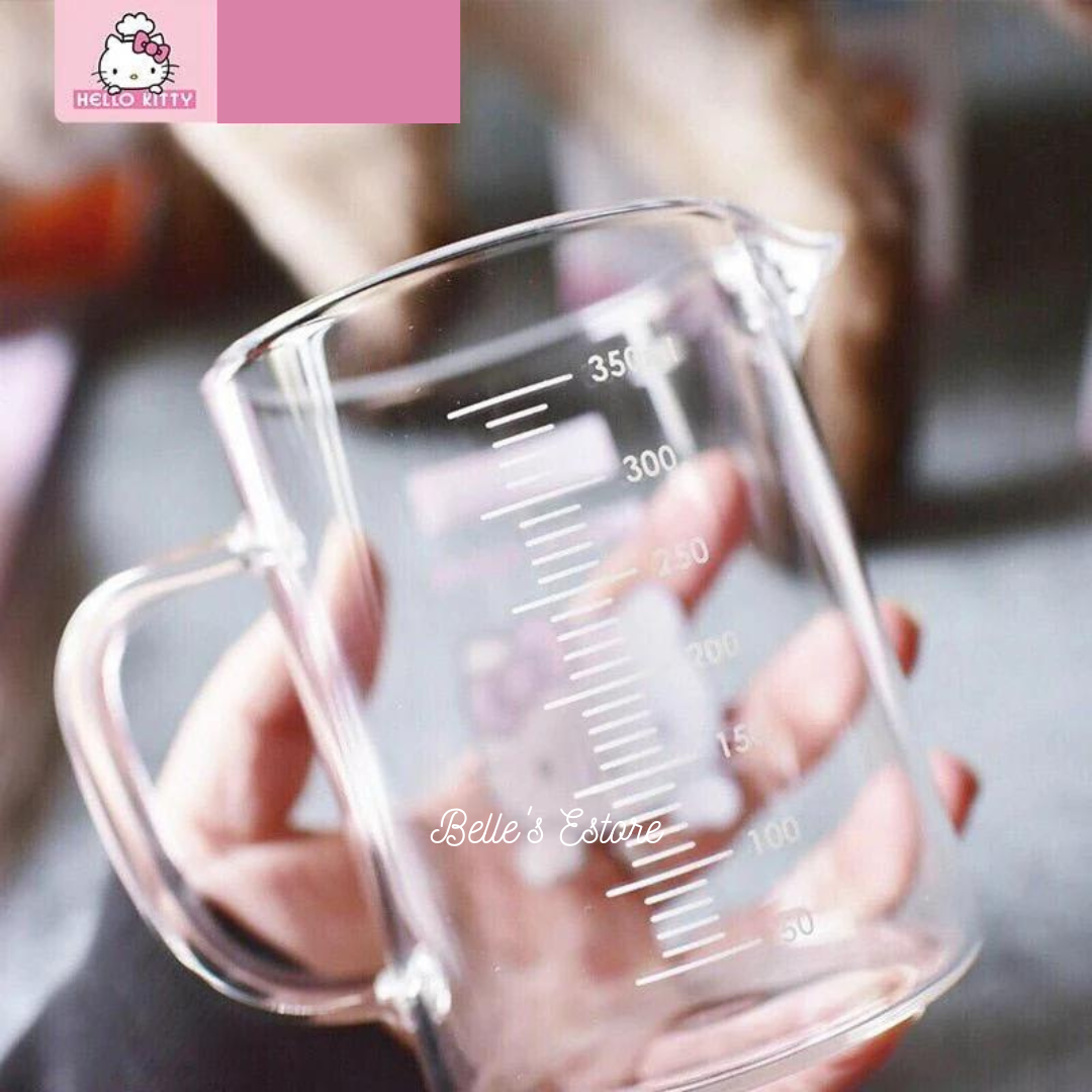 Hello Kitty Glass Measuring Cup 350ml (Pre-Order)