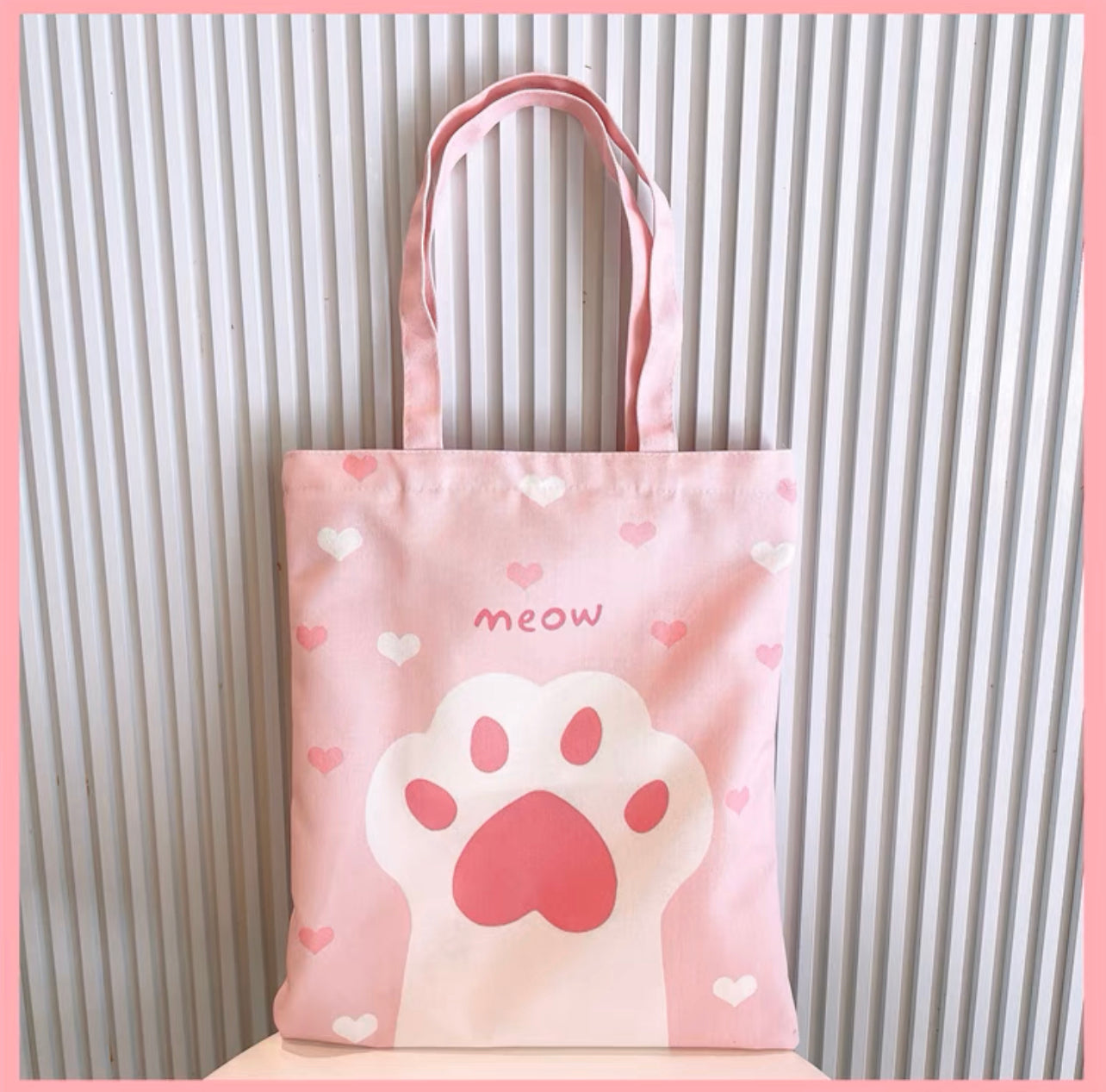 Cartoon Zipper Tote Bag (Pre-Order)