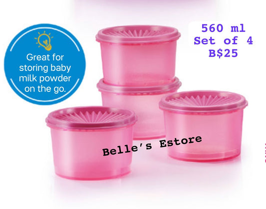 Mini deco canister 560 ml set of 4